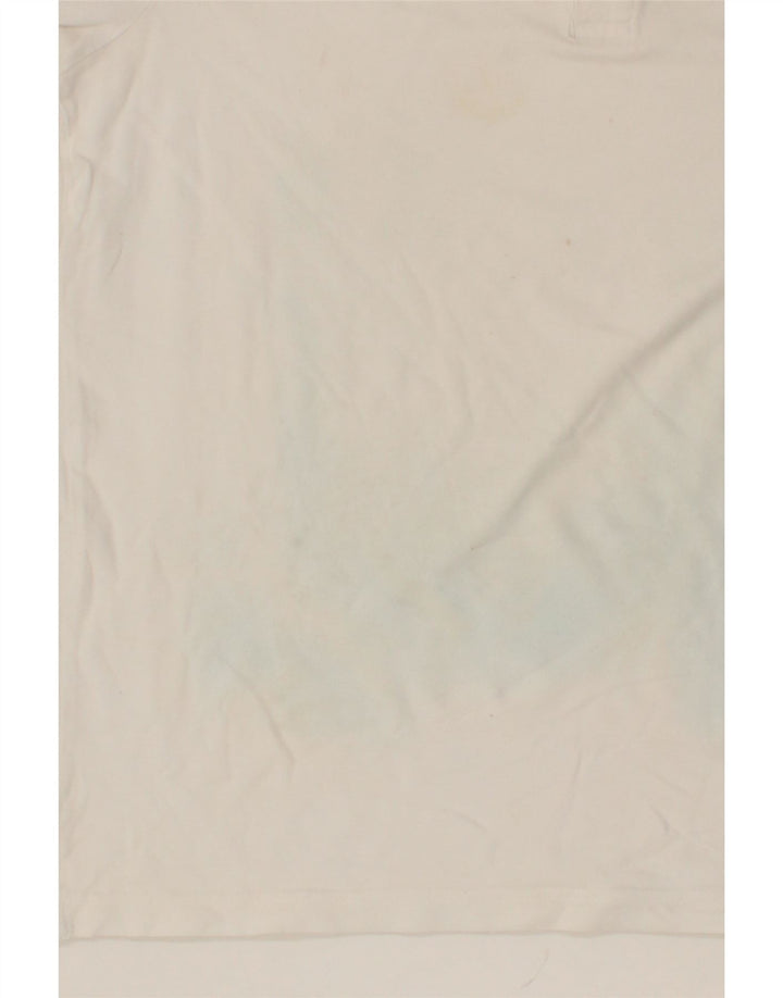 DIADORA Mens Polo Shirt Large White Cotton Vintage Diadora and Second-Hand Diadora from Messina Hembry 