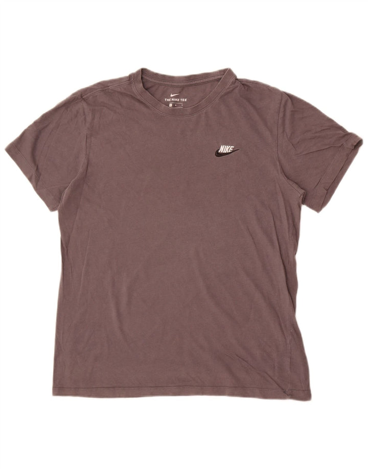 T-shirt da uomo Nike Top in cotone grigio medio