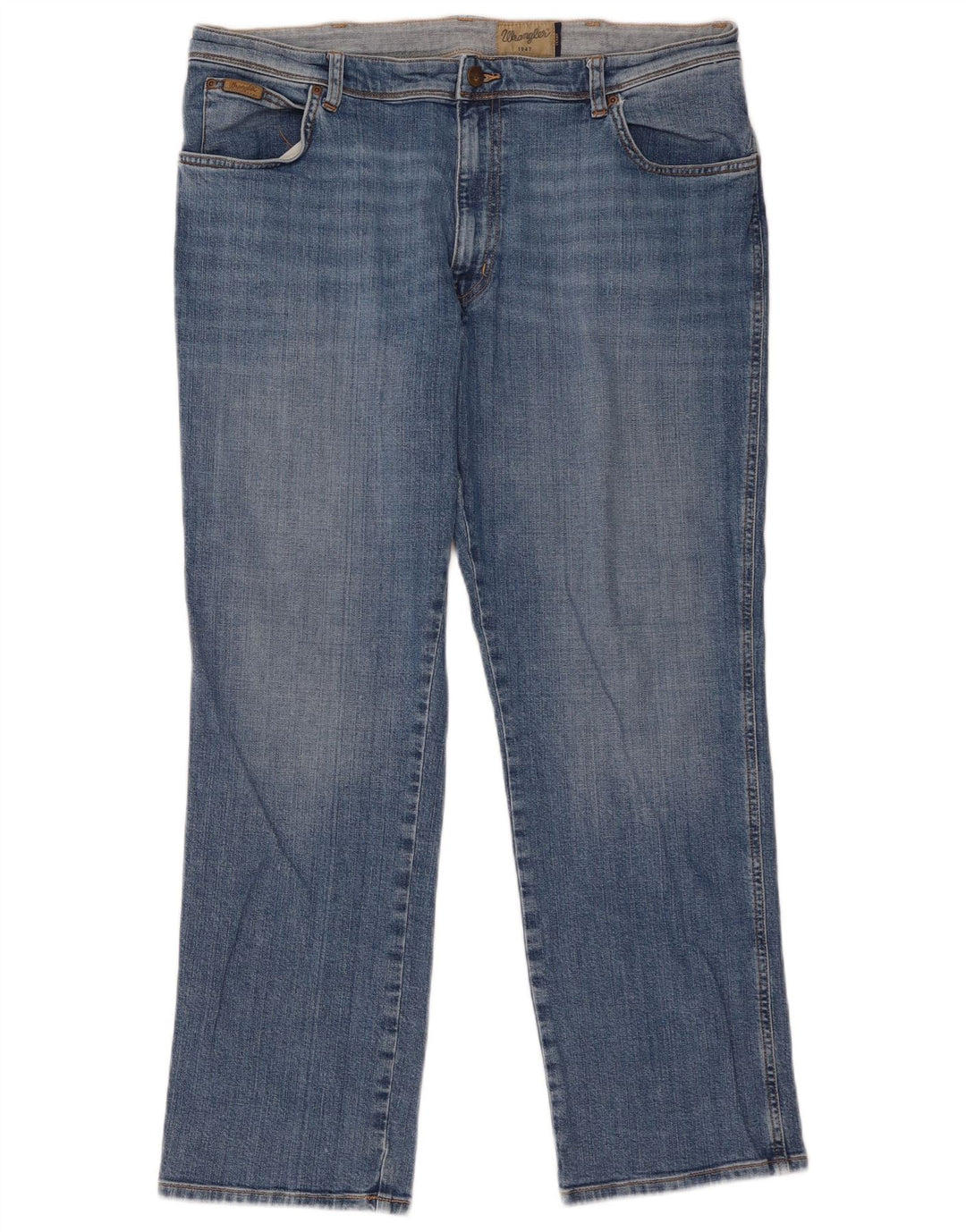 Jeans dritti da uomo Wrangler Texas W40 L30 in cotone blu