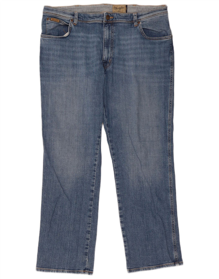 Jeans dritti da uomo Wrangler Texas W40 L30 in cotone blu