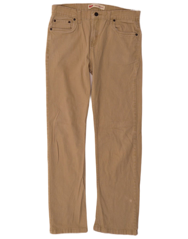 Levi's Ragazzi 514 Pantaloni casual dritti 15-16 anni W30 L30 Cotone beige