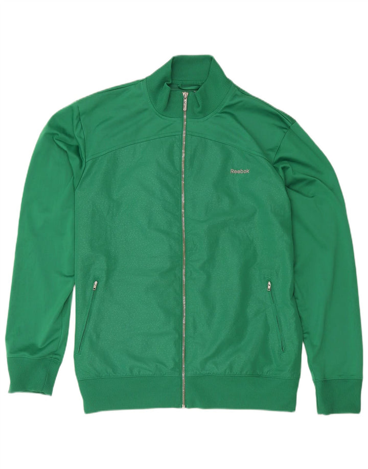 Giacca sportiva da uomo Reebok XL verde poliestere