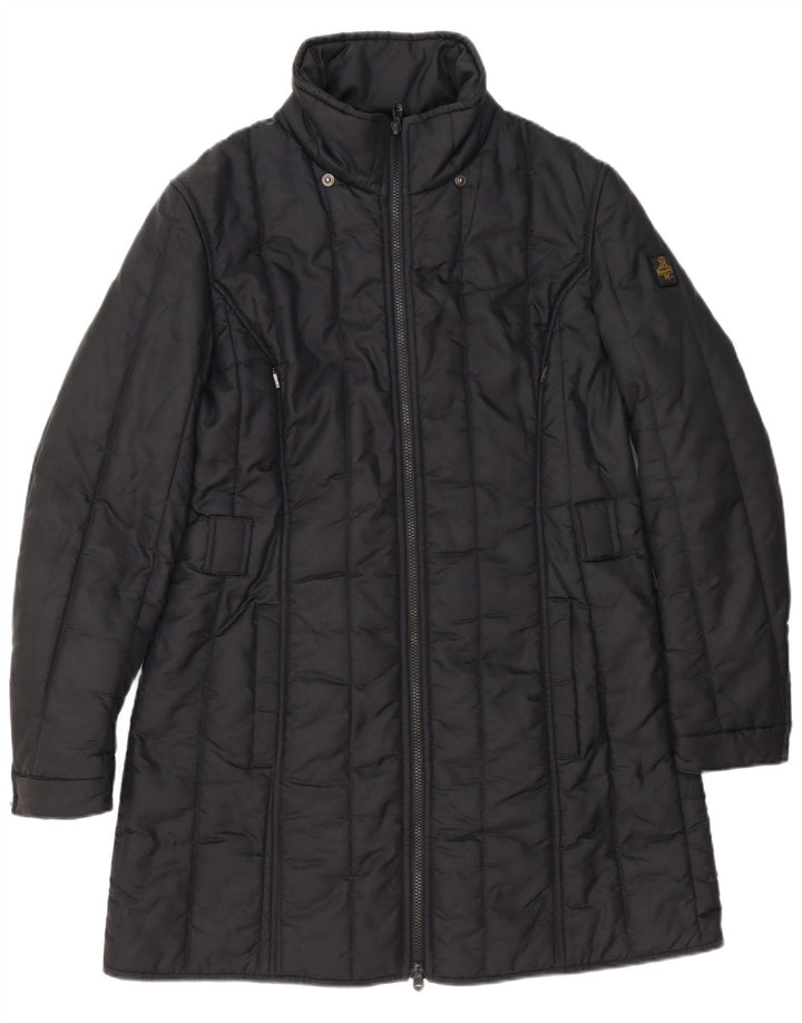 Cappotto imbottito da donna Refrigiwear UK 16 grande poliestere nero