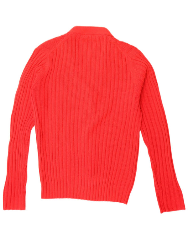 Maglione cardigan da donna vintage IT 42 Acrilico rosso medio