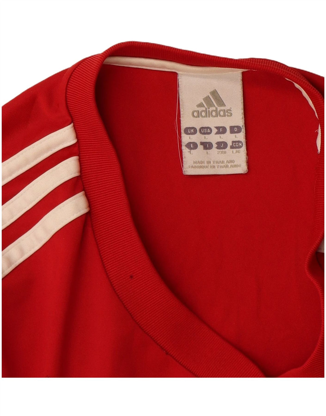 T-shirt da uomo Adidas Top grande rossa in poliestere
