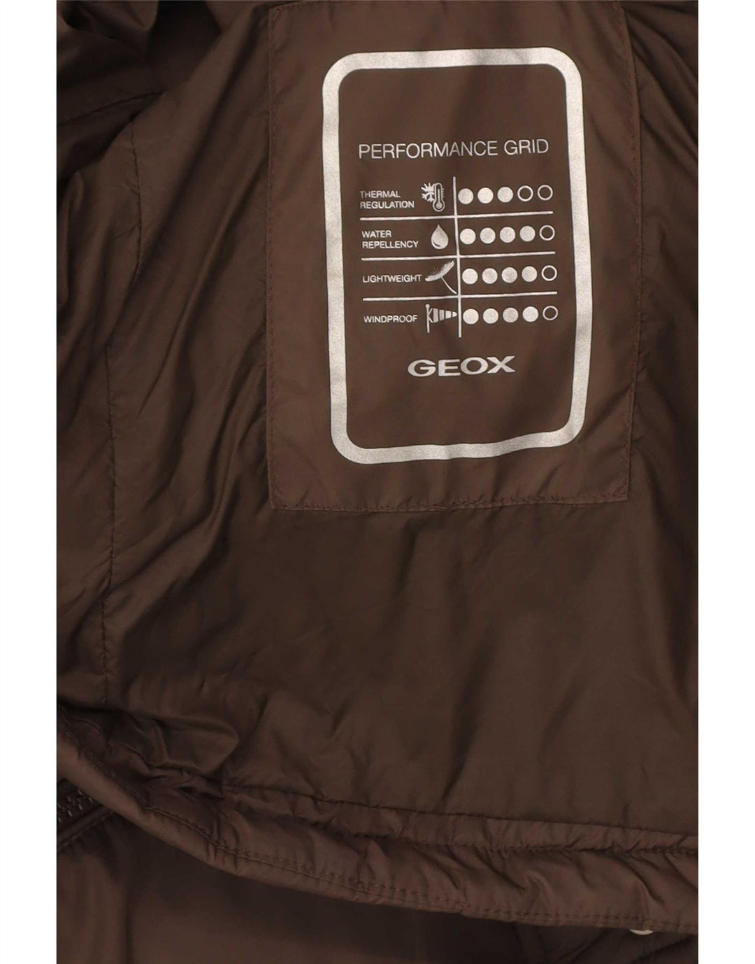 Geox Giacca imbottita vestibilità regolare da uomo UK 38 Marrone medio