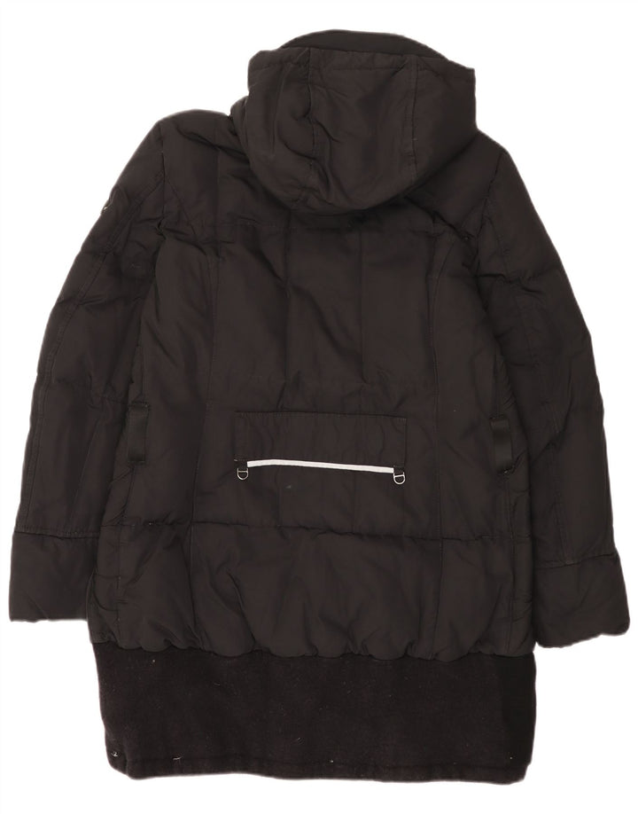 PEUTEREY Cappotto imbottito con cappuccio da donna IT 48 XL Nero Colourblock Poliammide