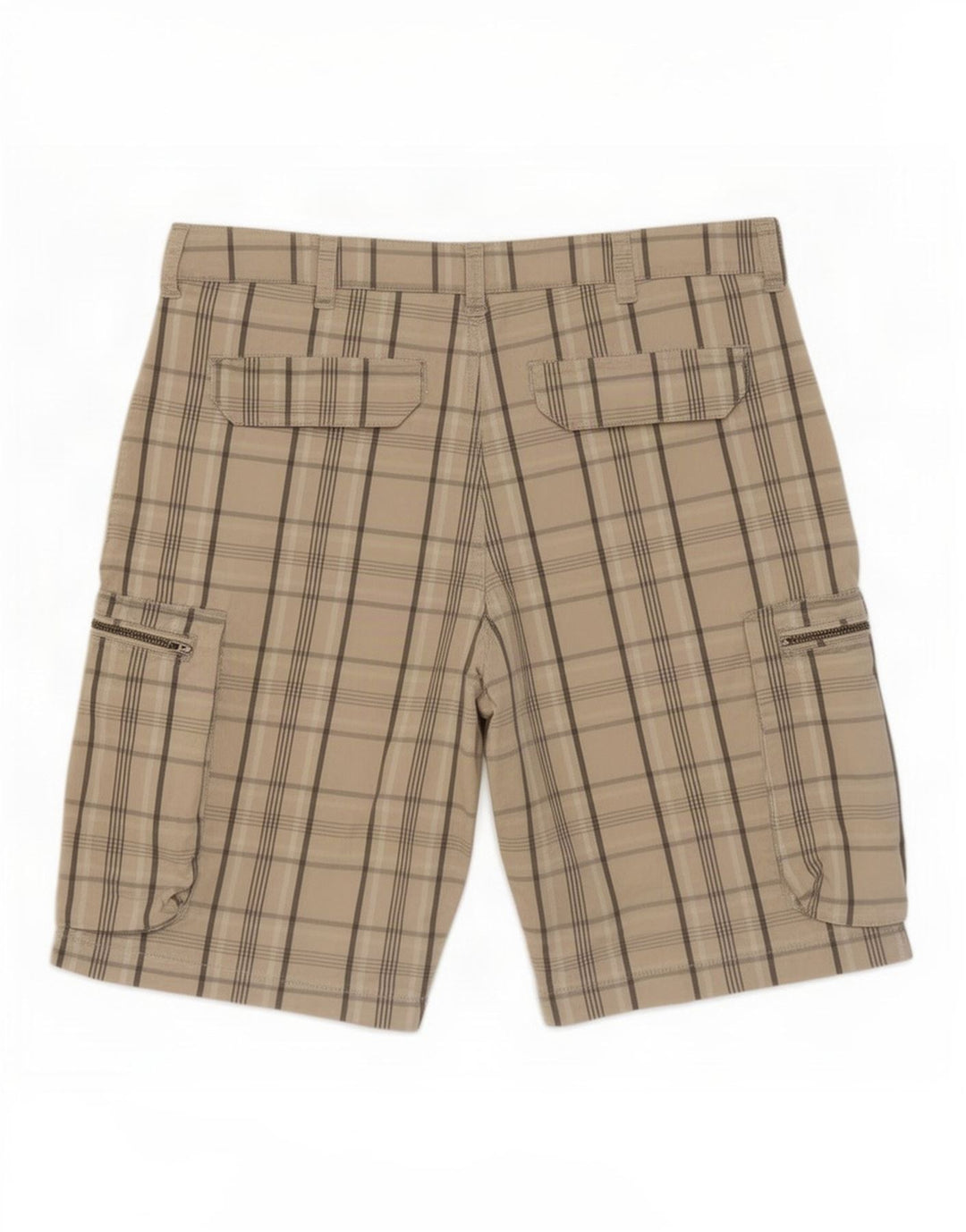 Pantaloncini cargo Nike da uomo medi W30 in cotone scozzese beige