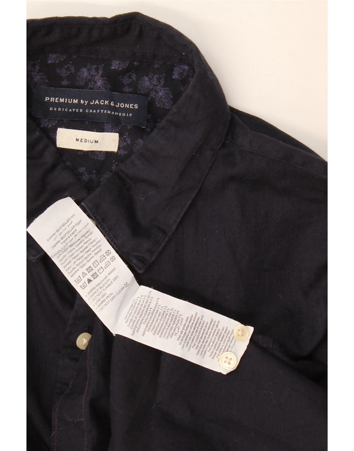 Camicia da uomo Jack & Jones in cotone blu navy medio