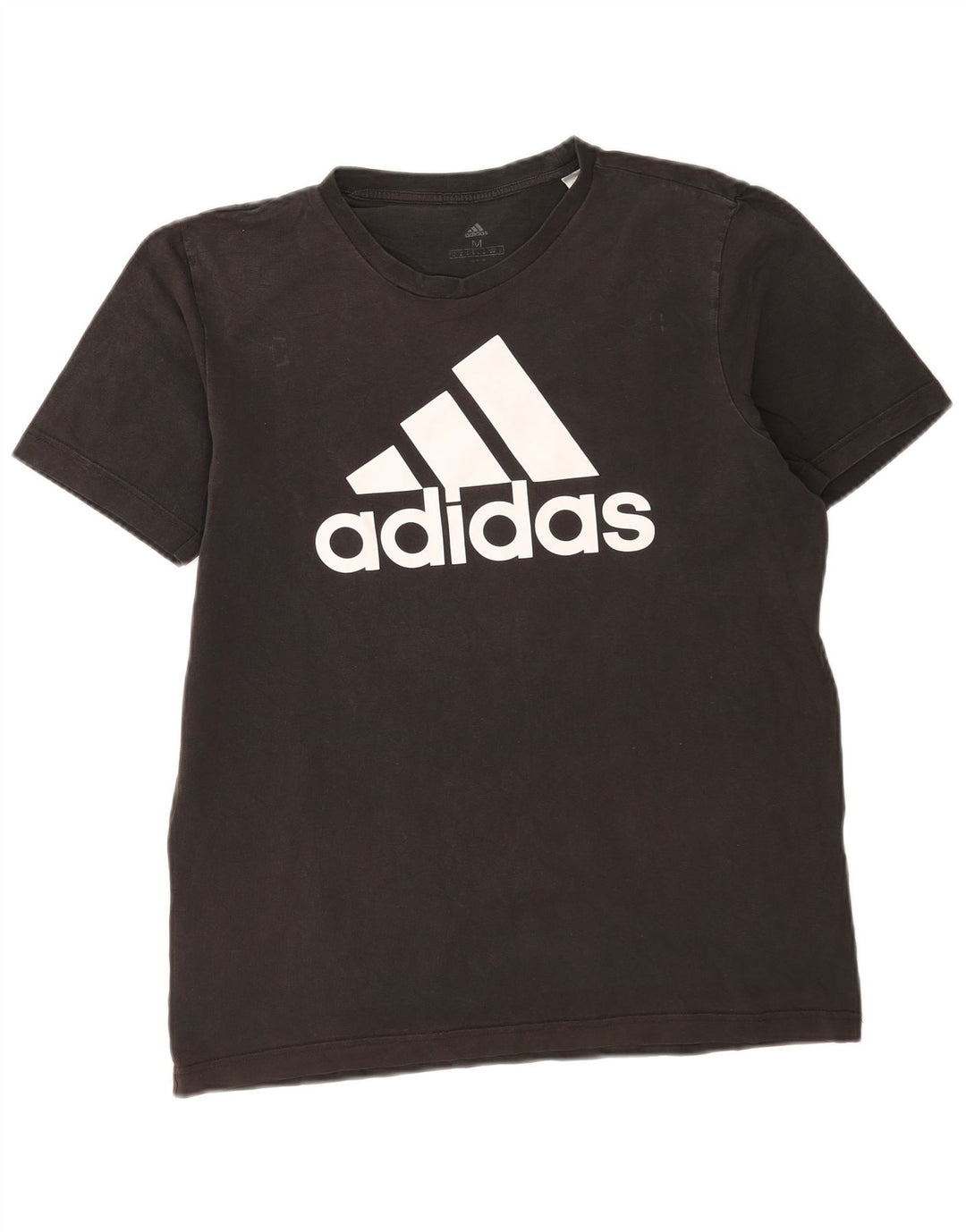 T-shirt grafica da uomo Adidas Top in cotone nero medio