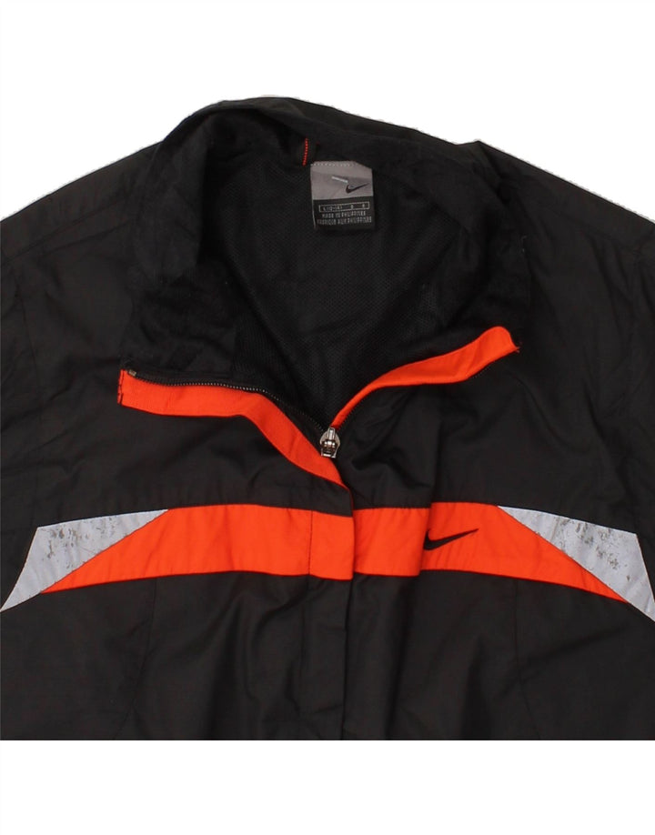 NIKE Womens Tracksuit Top Jacket US 12/14 Large Black Colourblock Vintage Nike and Second-Hand Nike from Messina Hembry 
