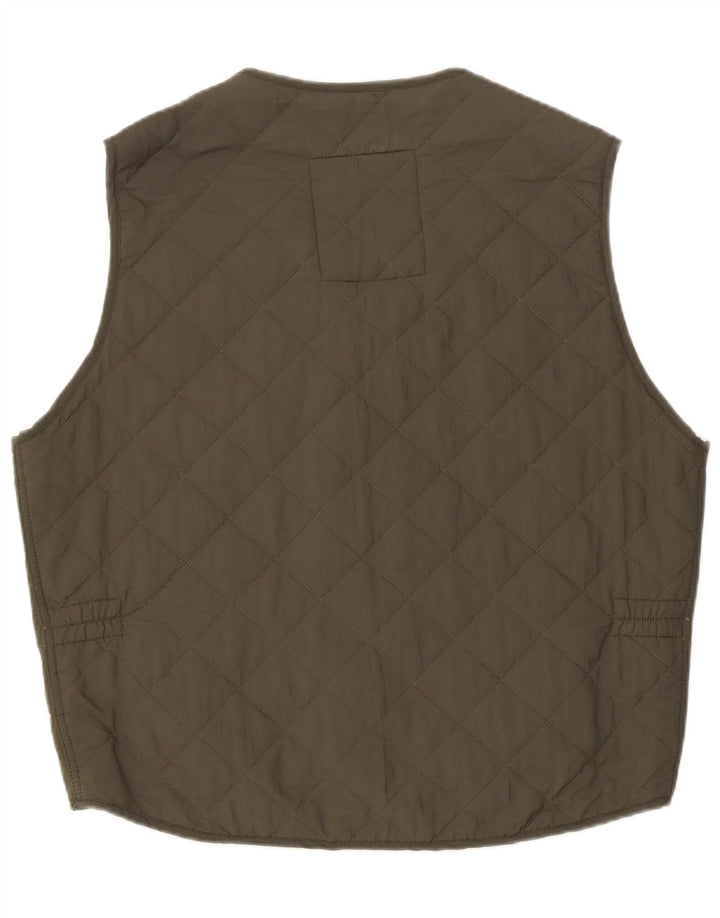 Gilet trapuntato da uomo MURPHY & NYE UK 40 Large Khaki Poliammide