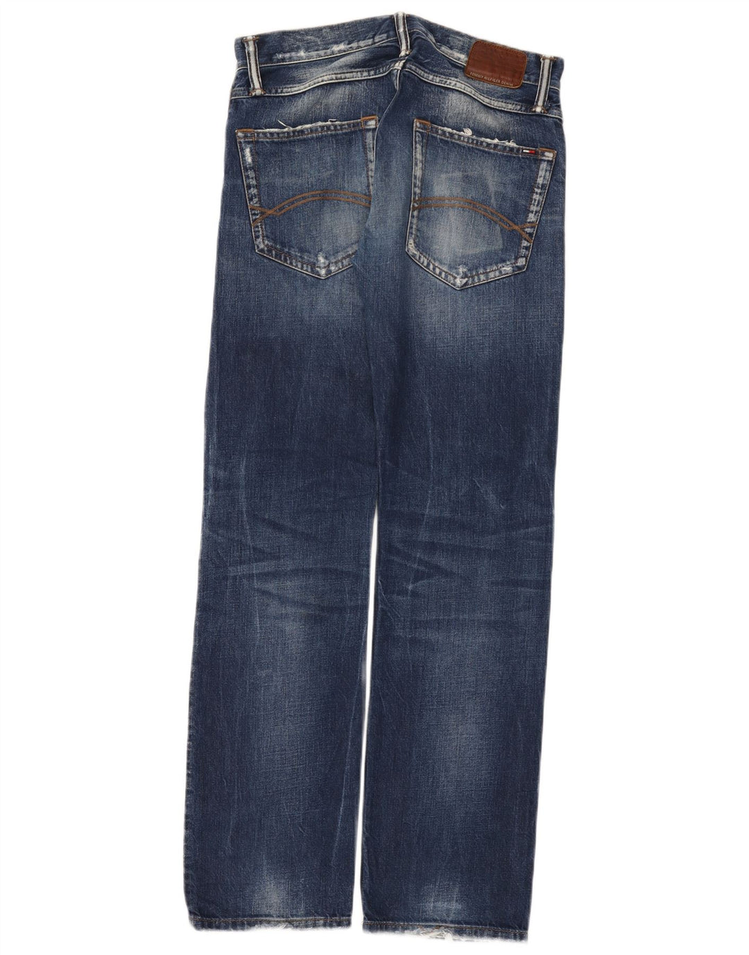 Tommy Hilfiger Donna Ryder Distressed Jeans dritti regolari W29 L32 Blu