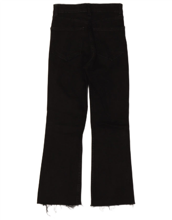 Jeans Bootcut da donna Zara EU 34 2XS W24 L24 Cotone nero