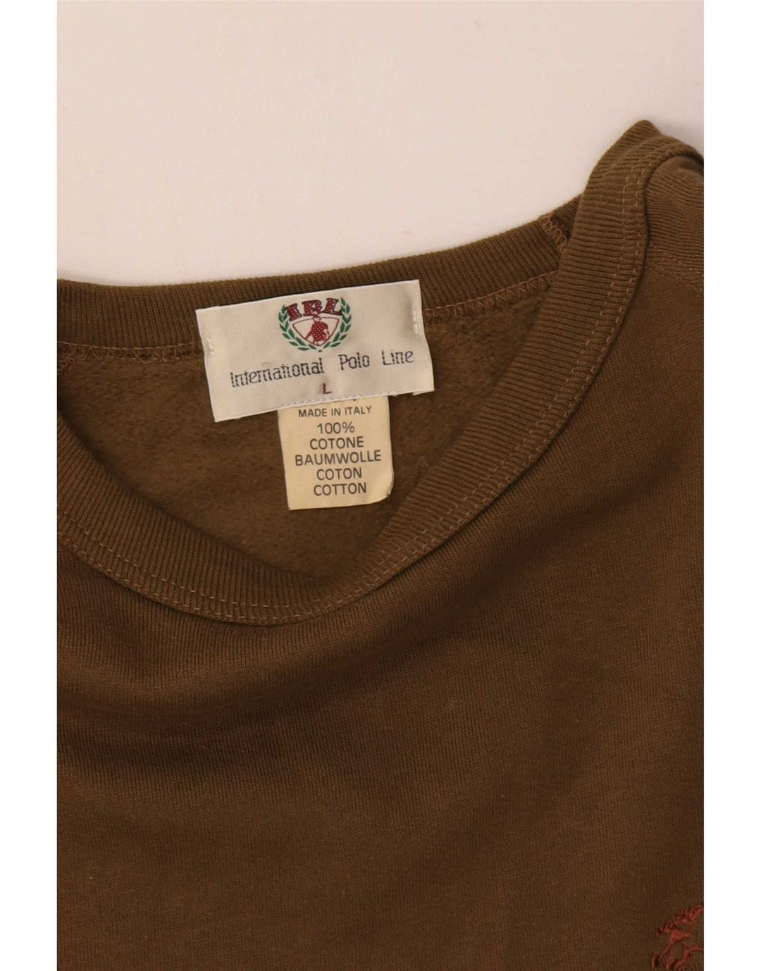 Felpa da uomo vintage maglione grande marrone cotone