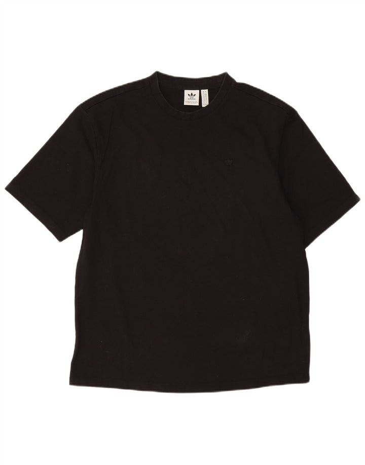 T-shirt oversize da donna Adidas UK 10 piccola nera