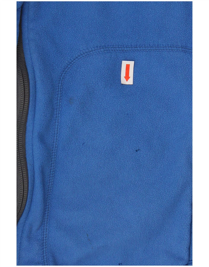 COLUMBIA Womens Fleece Jacket UK 14 Medium Blue Polyester