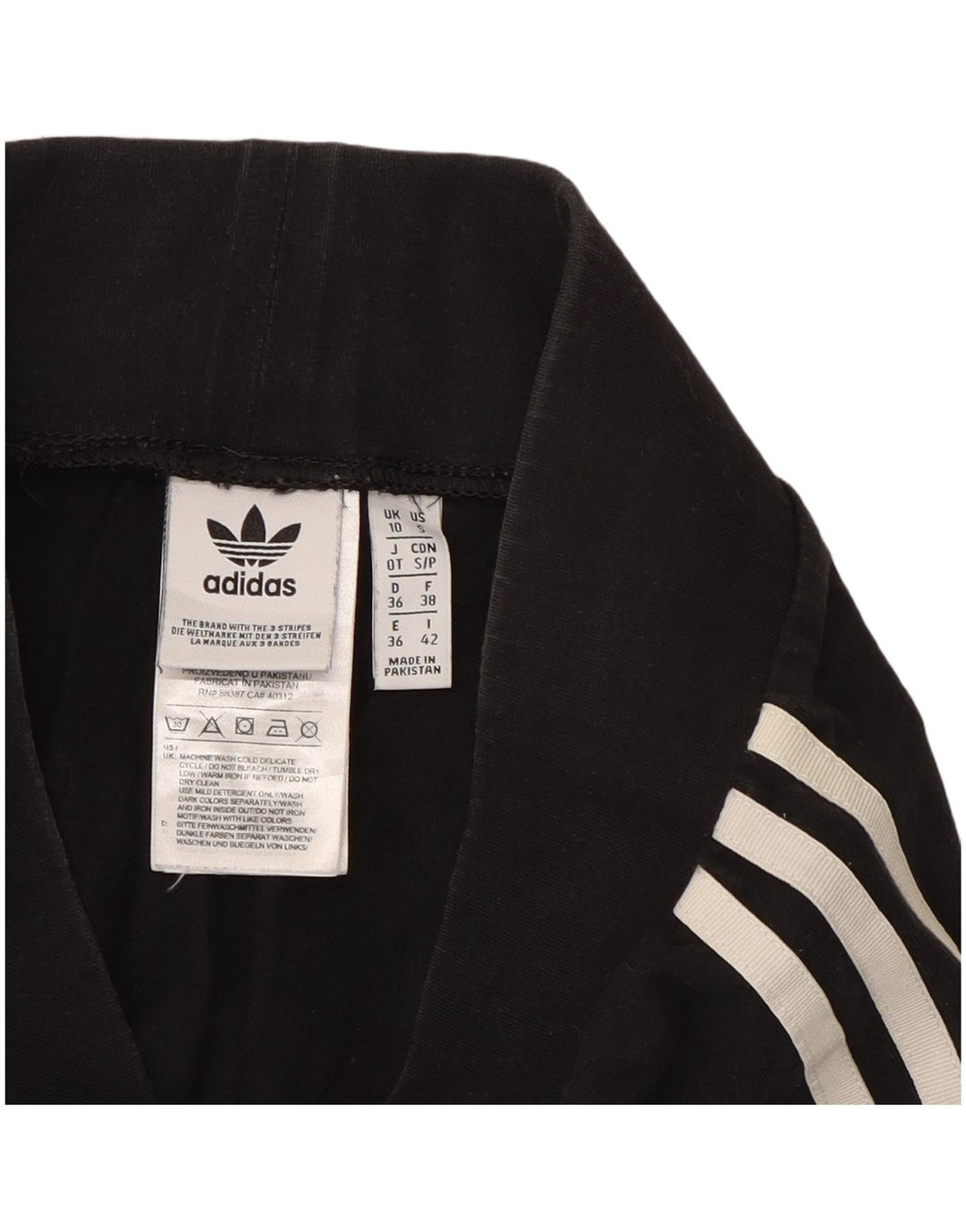 Leggings Adidas da donna UK 10 piccolo cotone nero