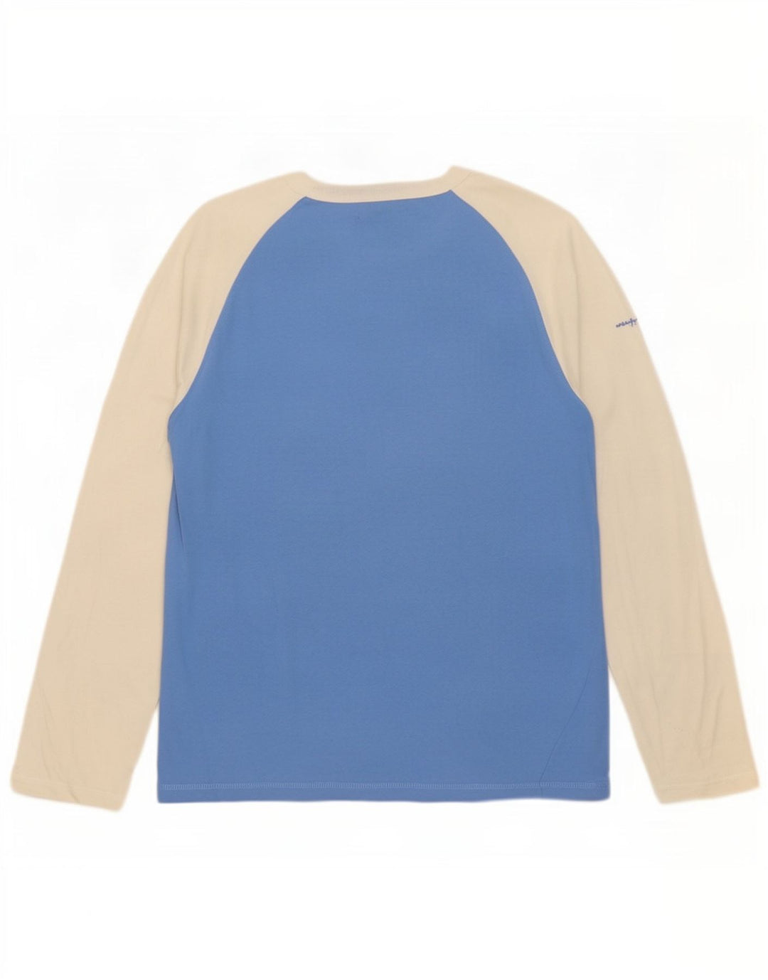 Champion Top grafico da uomo a maniche lunghe in cotone color block blu grande