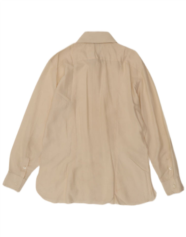 GORENA Camicia da uomo Taglia 40 Seta beige medio