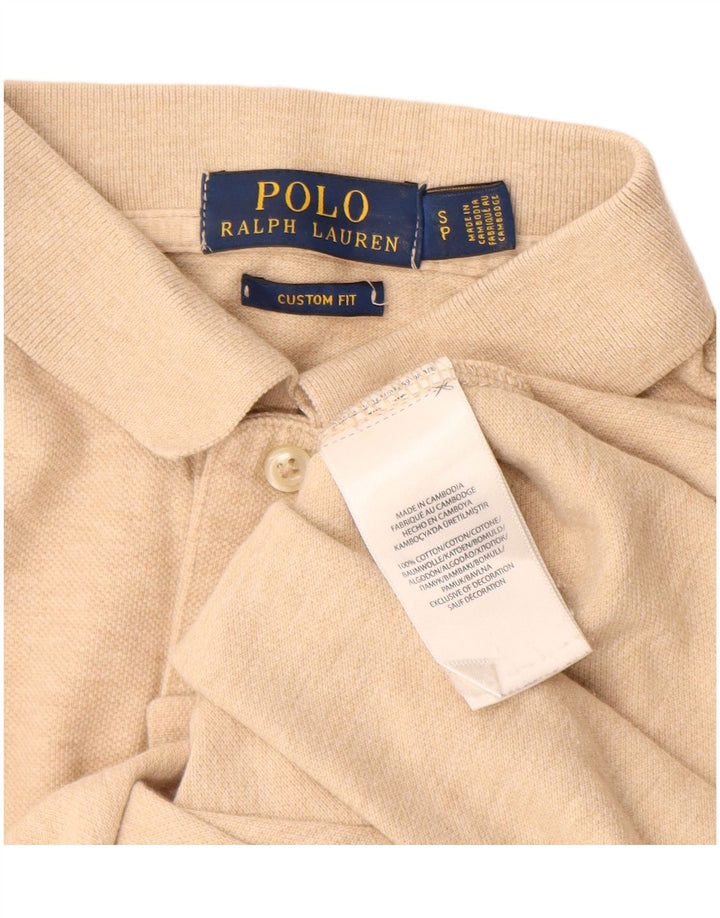 POLO RALPH LAUREN Polo da uomo su misura piccola in cotone beige