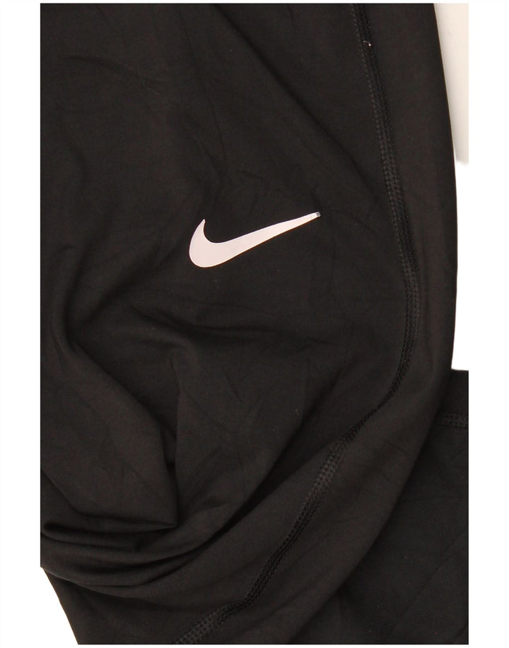 Leggings grafici NIKE da donna Dri Fit UK 10 piccoli poliestere nero