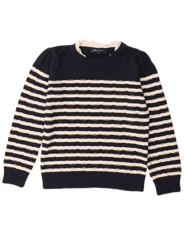 Crew Clothing Maglione da donna con scollo a barca UK 12 Medio Blu navy