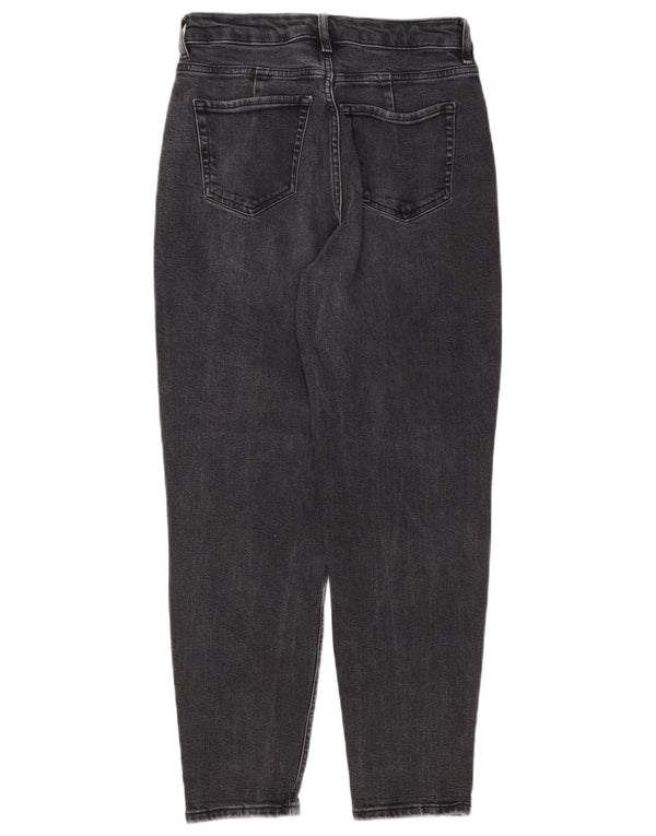 Jeans affusolati mamma Marks & Spencer da donna UK 8 piccoli W28 L26 neri