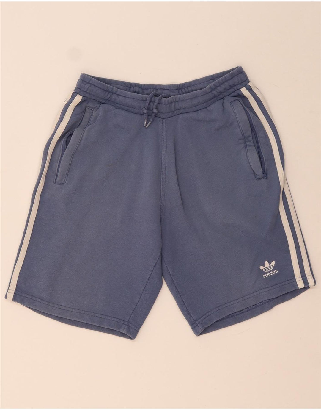 Pantaloncini sportivi da uomo Adidas piccoli in cotone blu