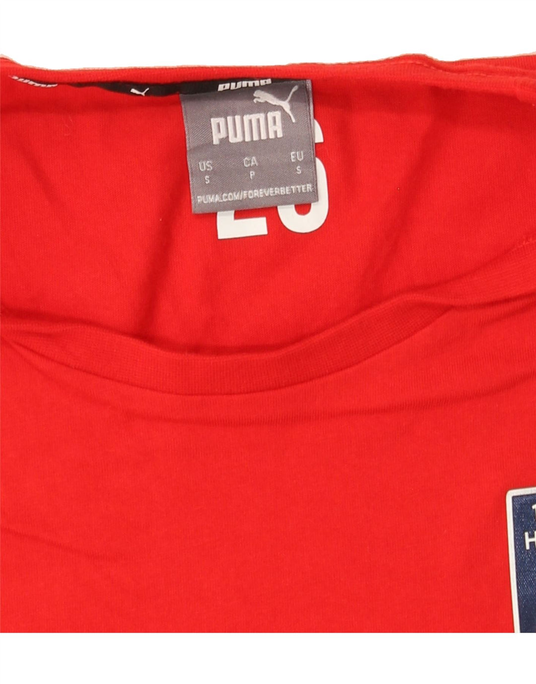 PUMA Mens T-Shirt Top Small Red Cotton Vintage Puma and Second-Hand Puma from Messina Hembry 