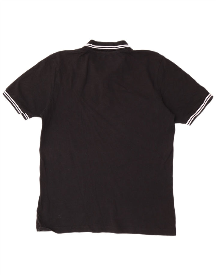 Polo Kappa Uomo XL Cotone Rigato Nero