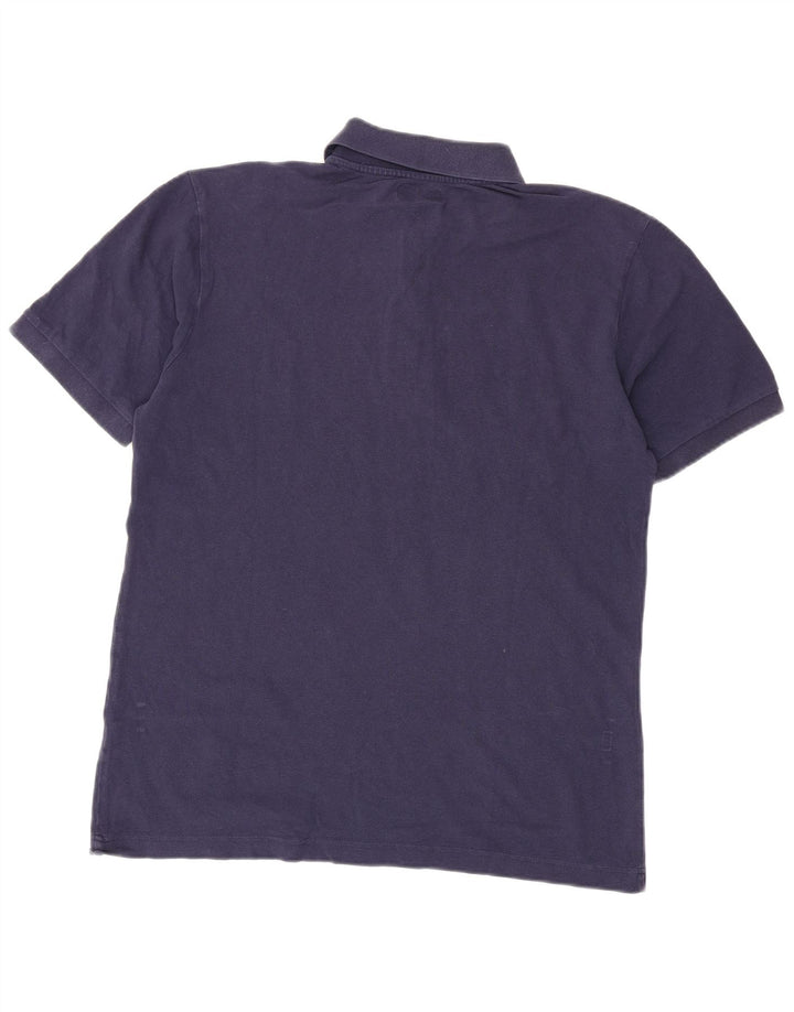 Polo Kappa da uomo XL in cotone blu navy