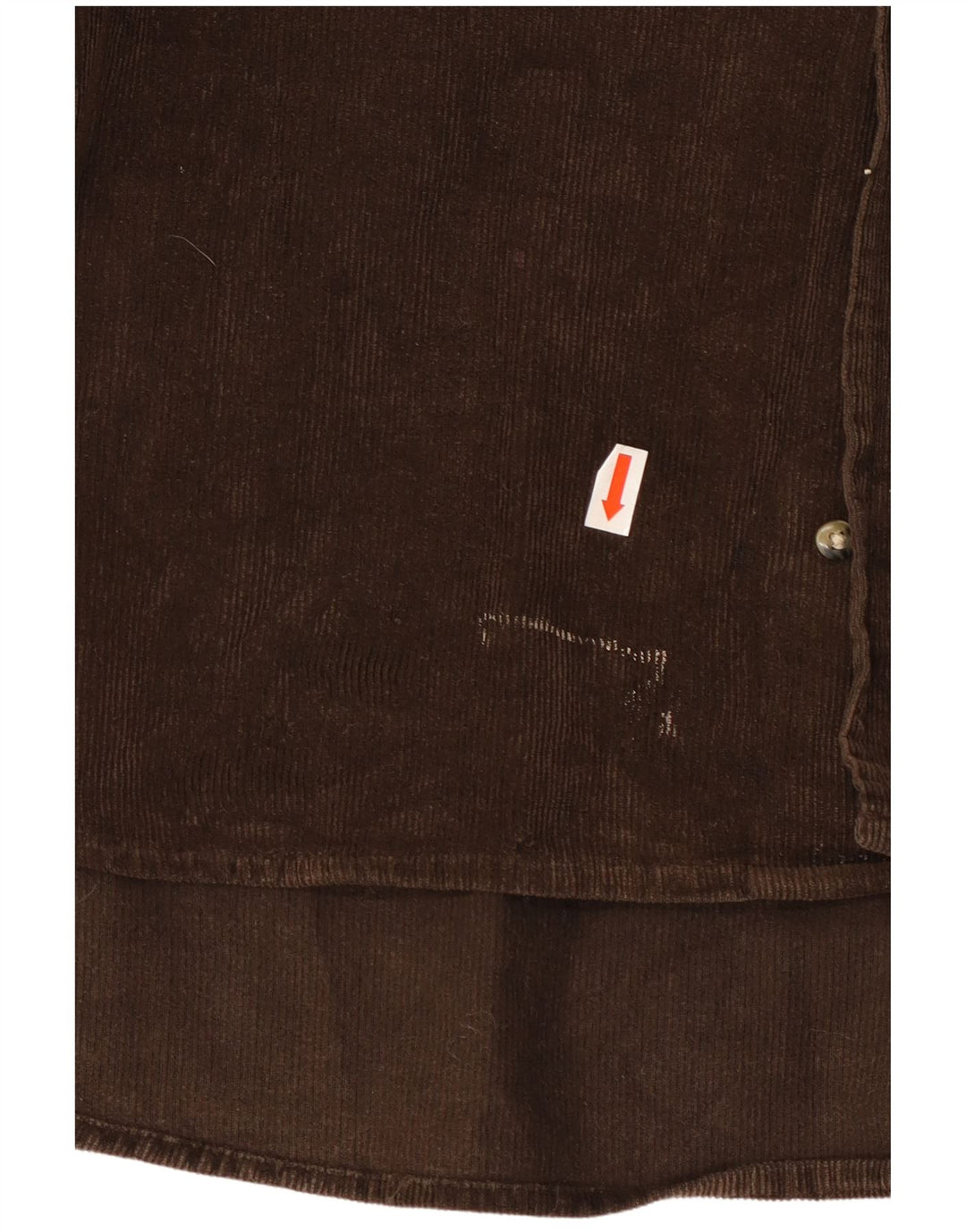 CONTE OF FLORENCE Camicia da uomo in velluto a coste 2XL Cotone marrone