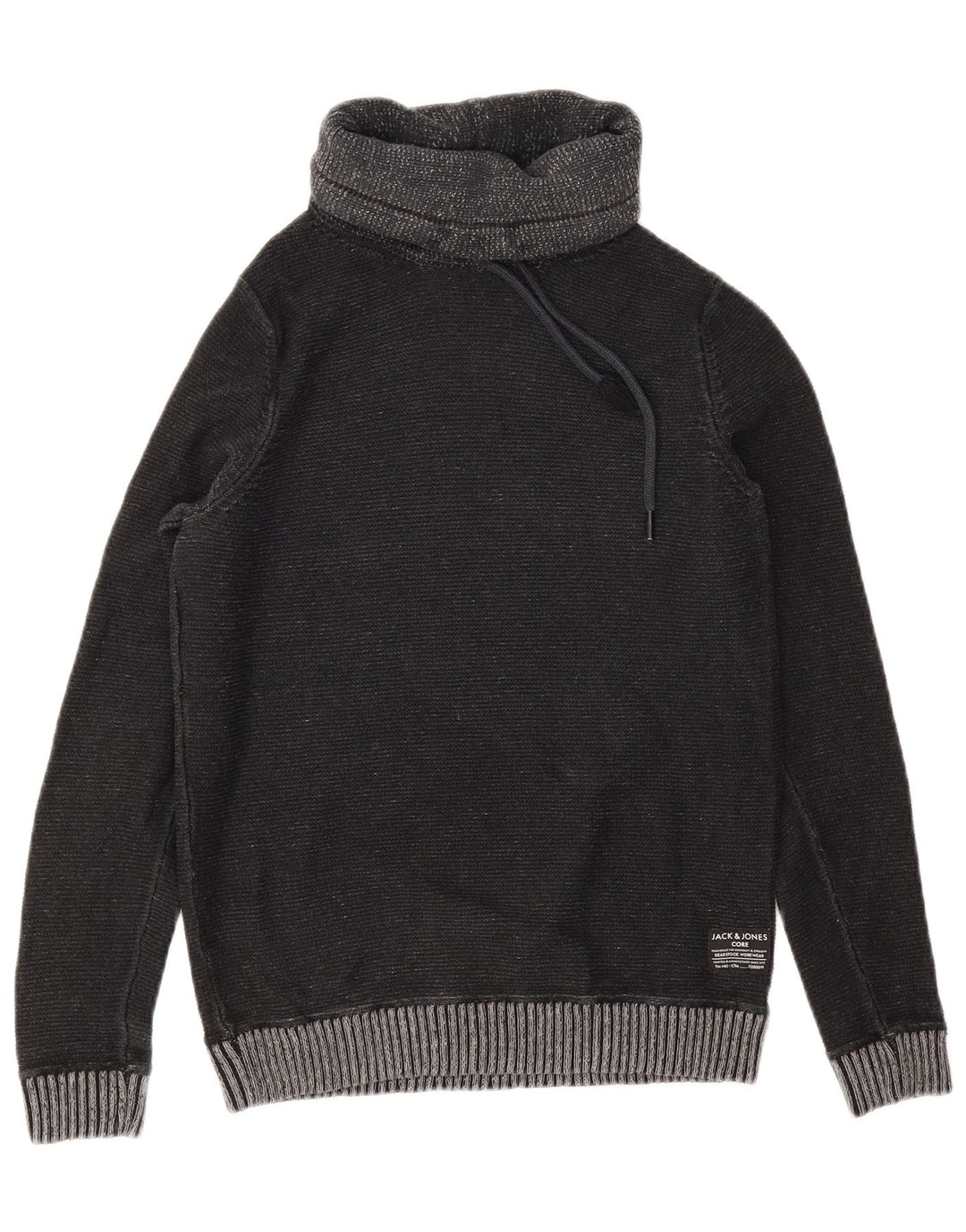 JACK & JONES Maglione maglione a collo alto da uomo piccolo grigio