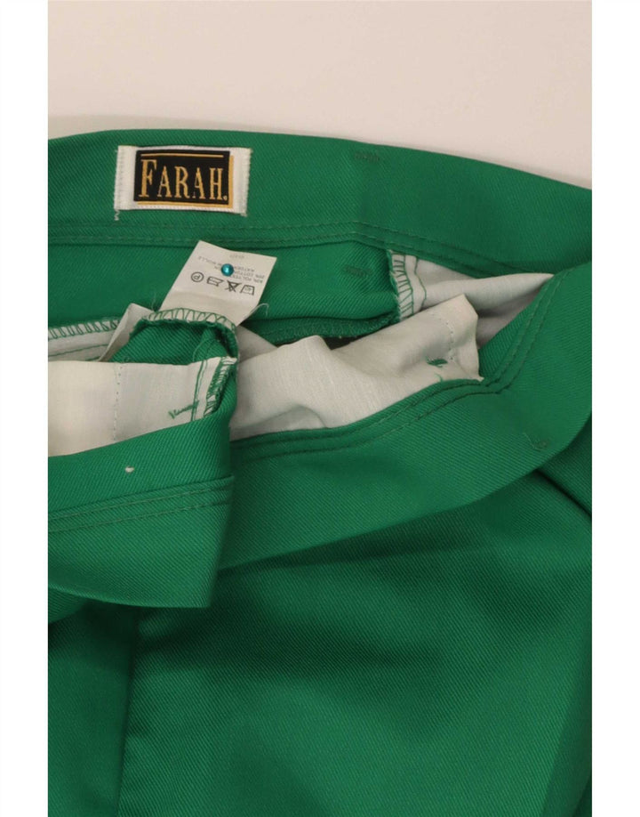 Pantaloni casual dritti da donna Farah W36 L34 poliestere verde