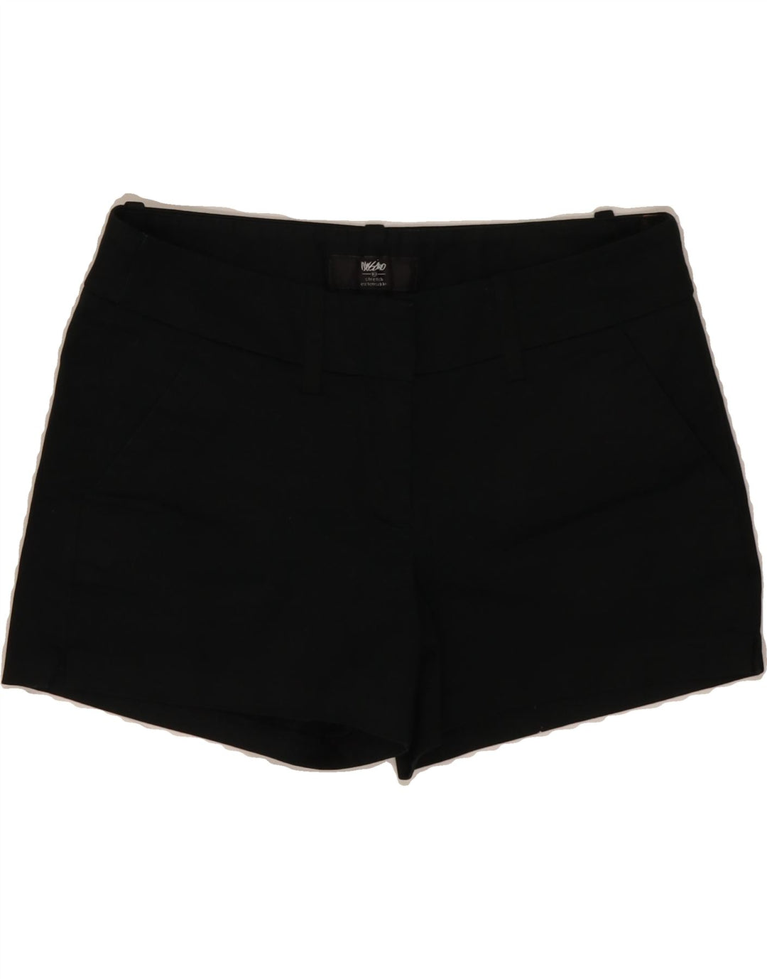 MOSSIMO Womens Stretch Chino Shorts US 2 XS W28 Black Cotton Vintage Mossimo and Second-Hand Mossimo from Messina Hembry 