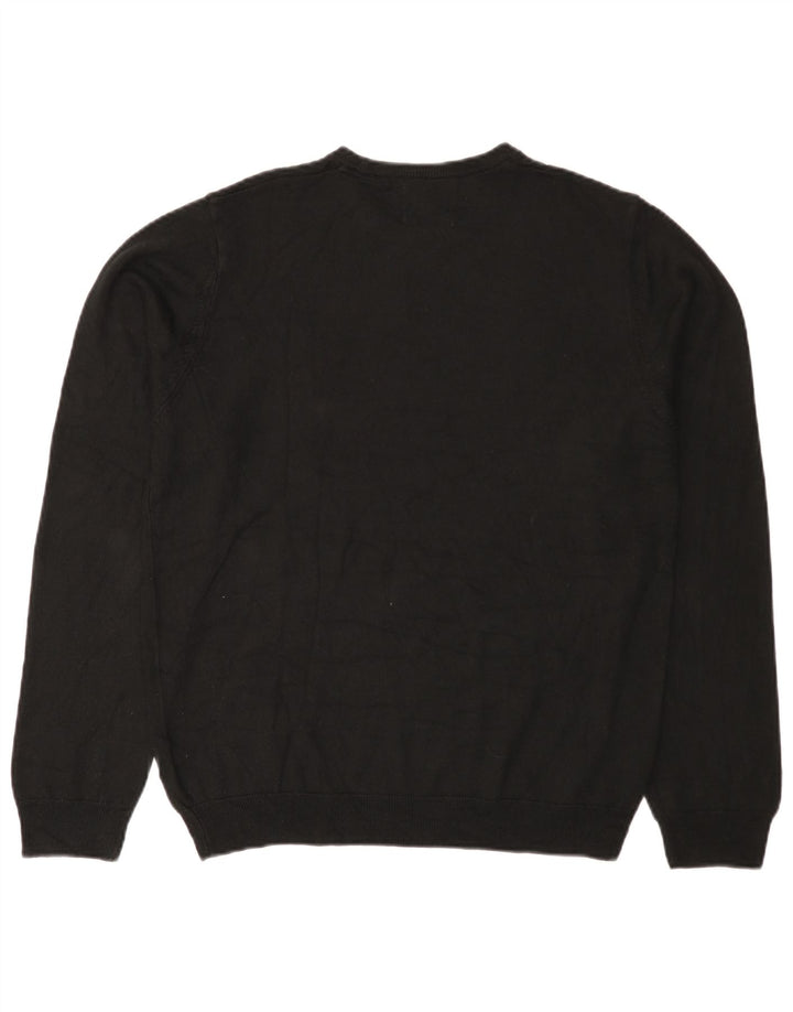 Maglione maglione girocollo da uomo Marks & Spencer medio nero acrilico