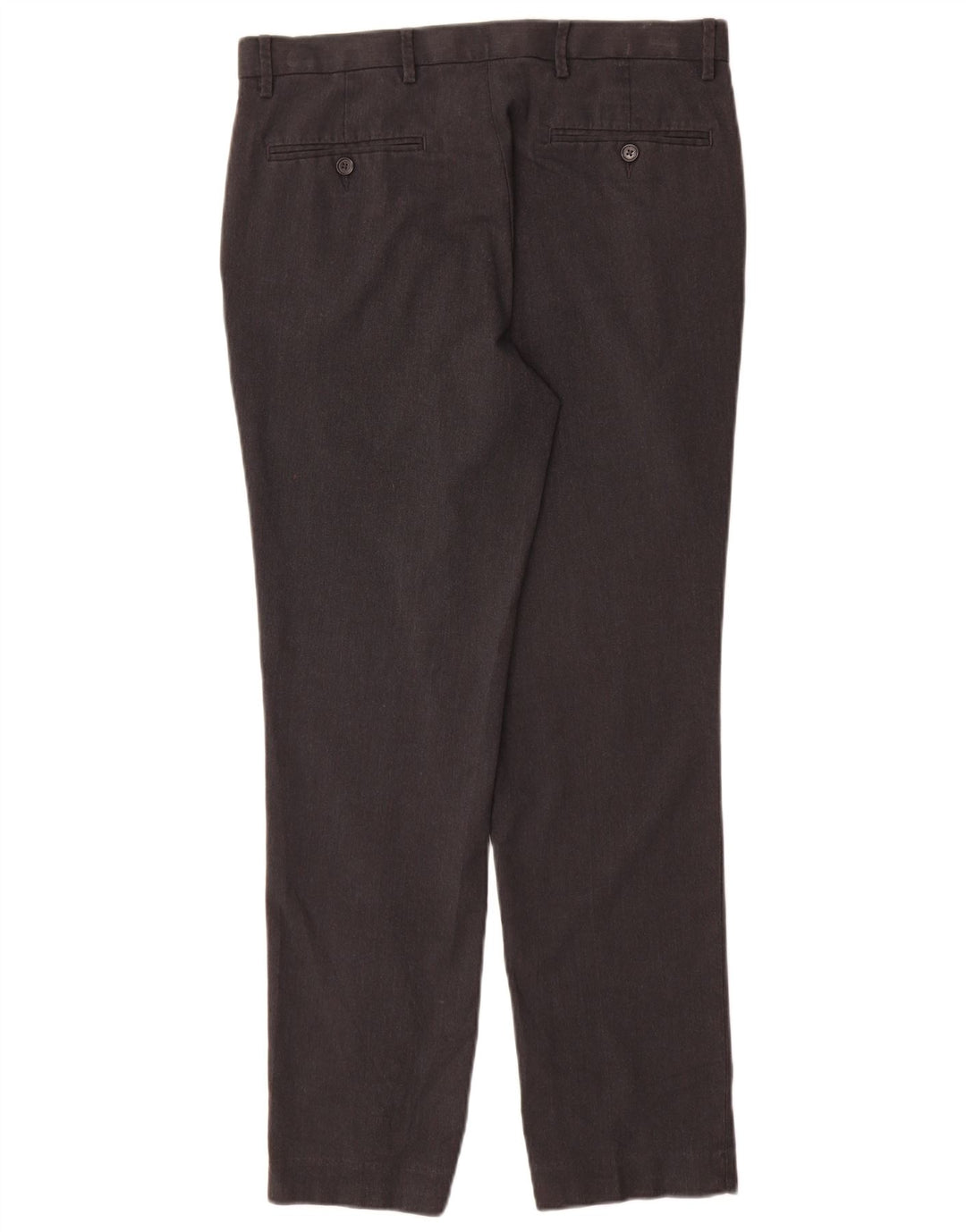 Pantaloni da abito slim da uomo Marks & Spencer W32 L31 Poliestere grigio