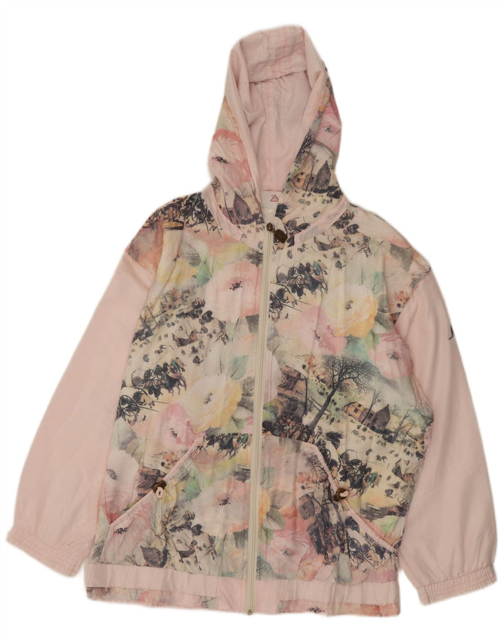 AUSTRALIAN L'ALPINA Giacca antipioggia grafica oversize da donna IT 48 XL Rosa