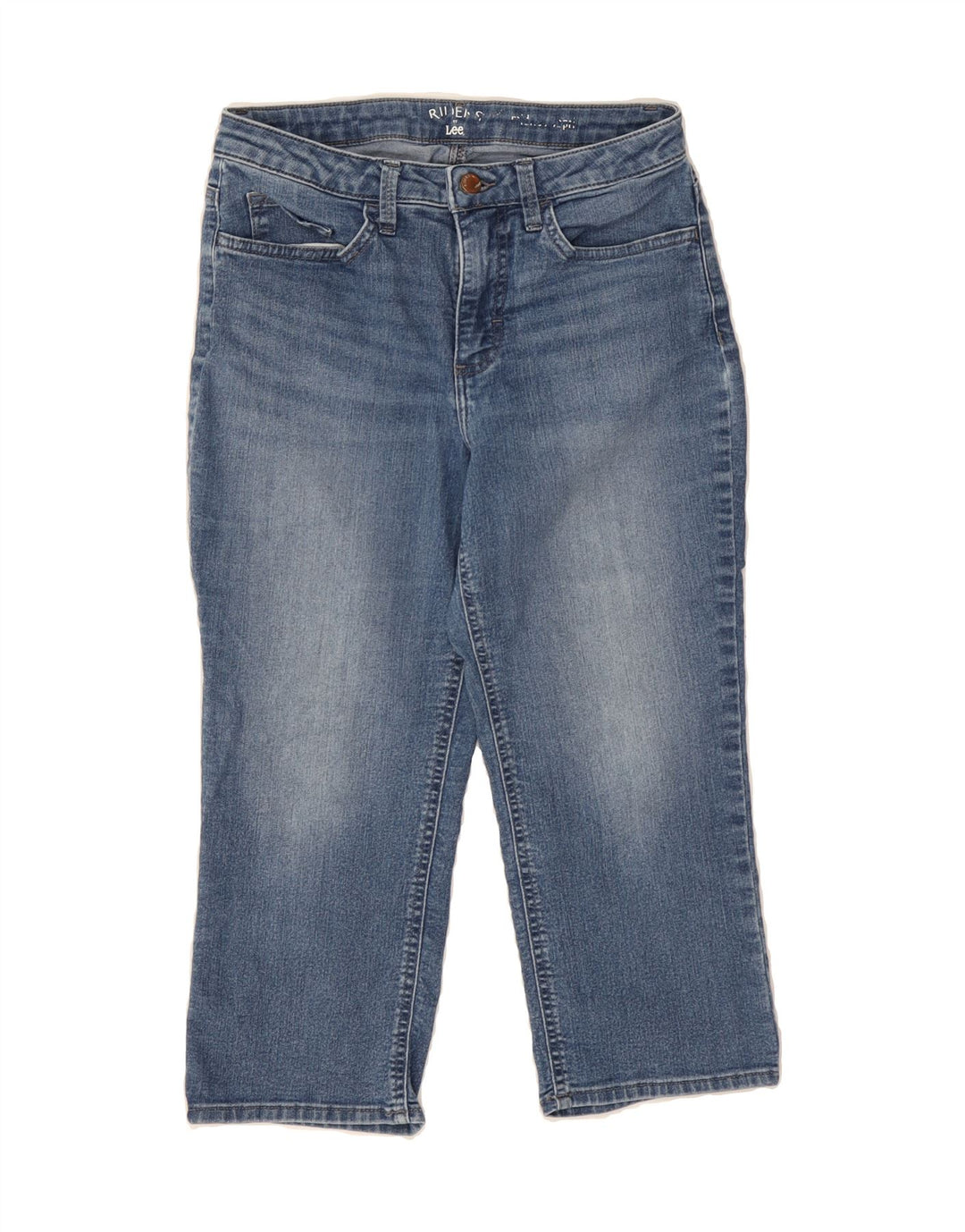 LEE Womens Capri Straight Jeans US 12 Large W30 L21 Blue Cotton Vintage Lee and Second-Hand Lee from Messina Hembry 