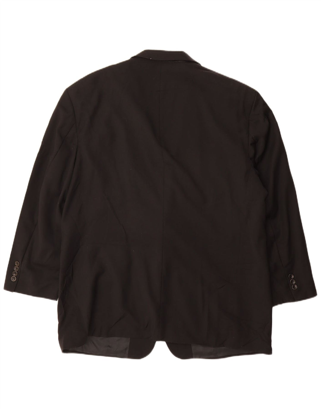 Giacca blazer da uomo a 2 bottoni HUGO BOSS EU 56 3XL nera in lana vergine