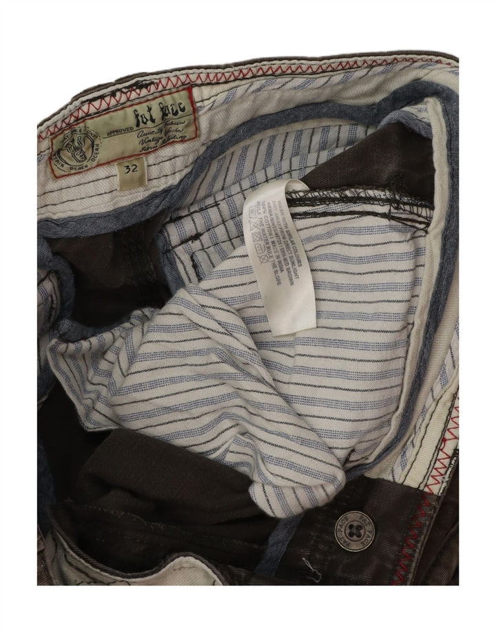 Pantaloncini cargo da uomo Fat Face W32 cotone grigio medio