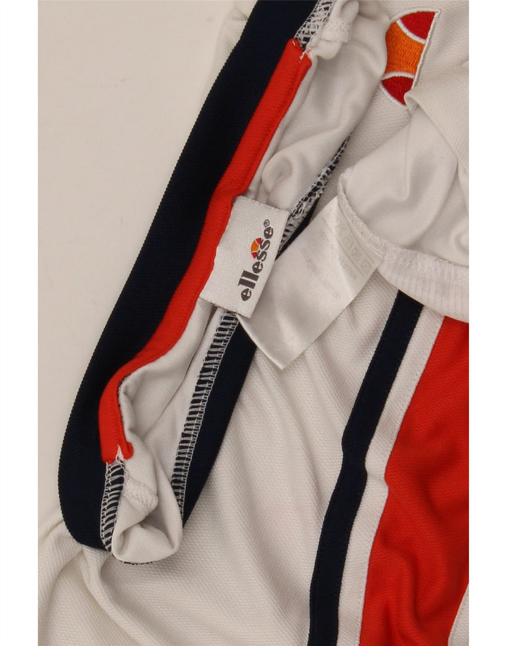 T-shirt da uomo Ellesse Top in poliestere color block bianco medio