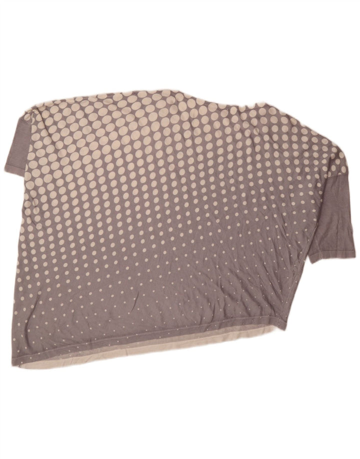 Camicetta asimmetrica da donna Phase Eight Top UK 14 Viola medio maculato