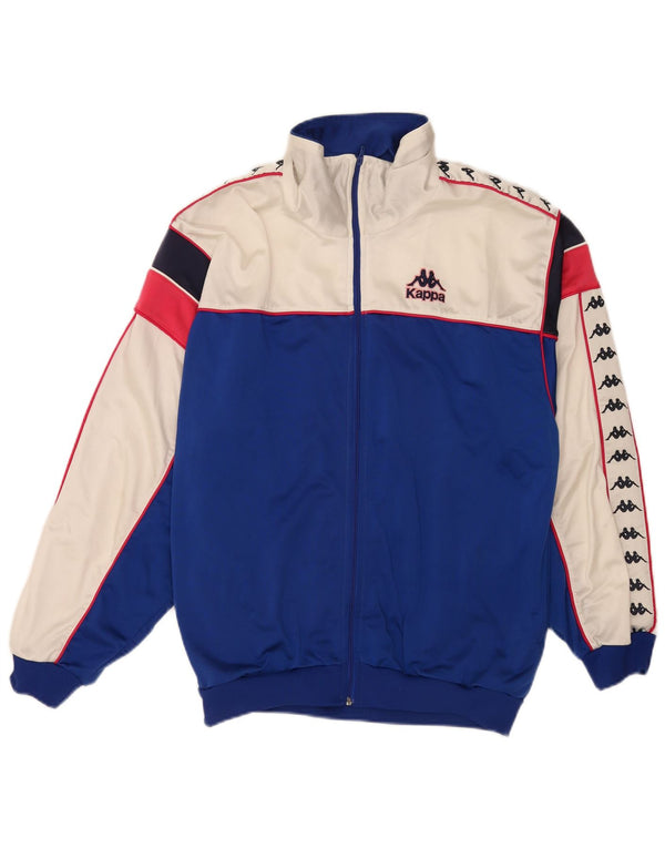 Giacca sportiva da uomo con grafica Kappa Large Blue Colourblock Sports