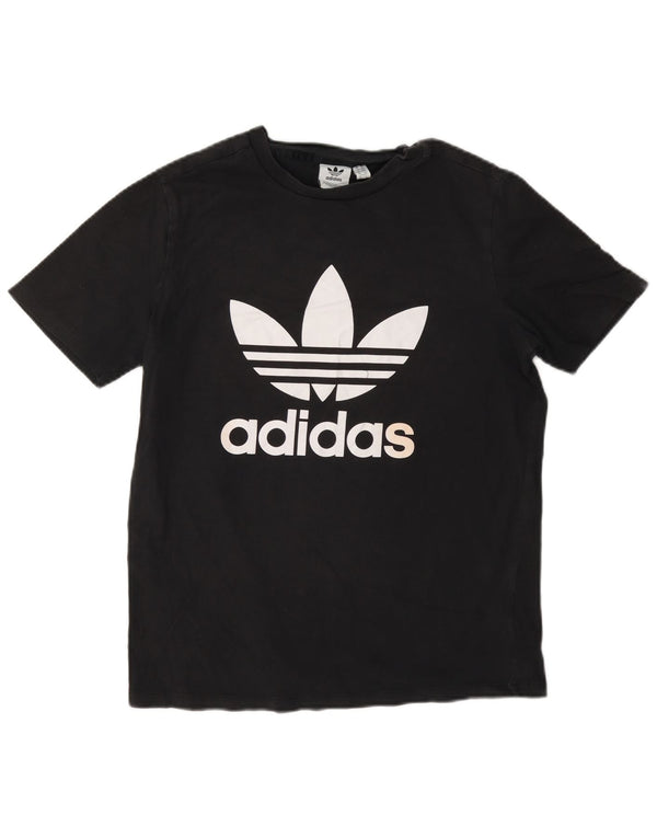 T-shirt grafica da donna Adidas Top UK 14 media nera