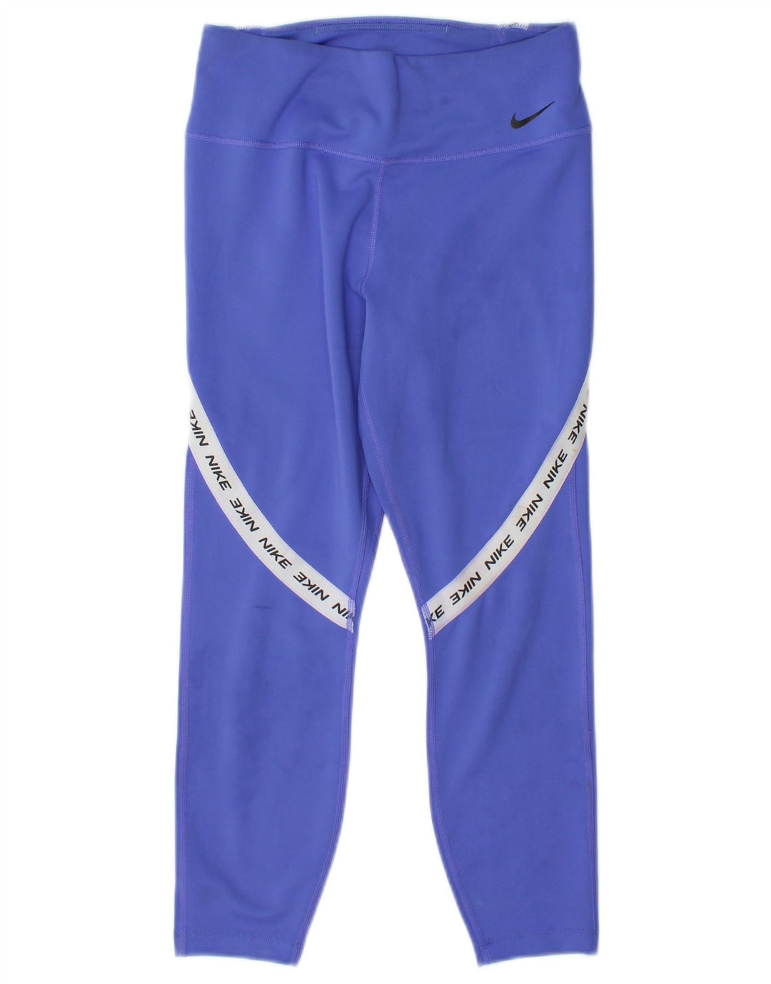 Leggings Nike Graphic Capri da donna UK 8 Small Blu Colourblock Poliestere