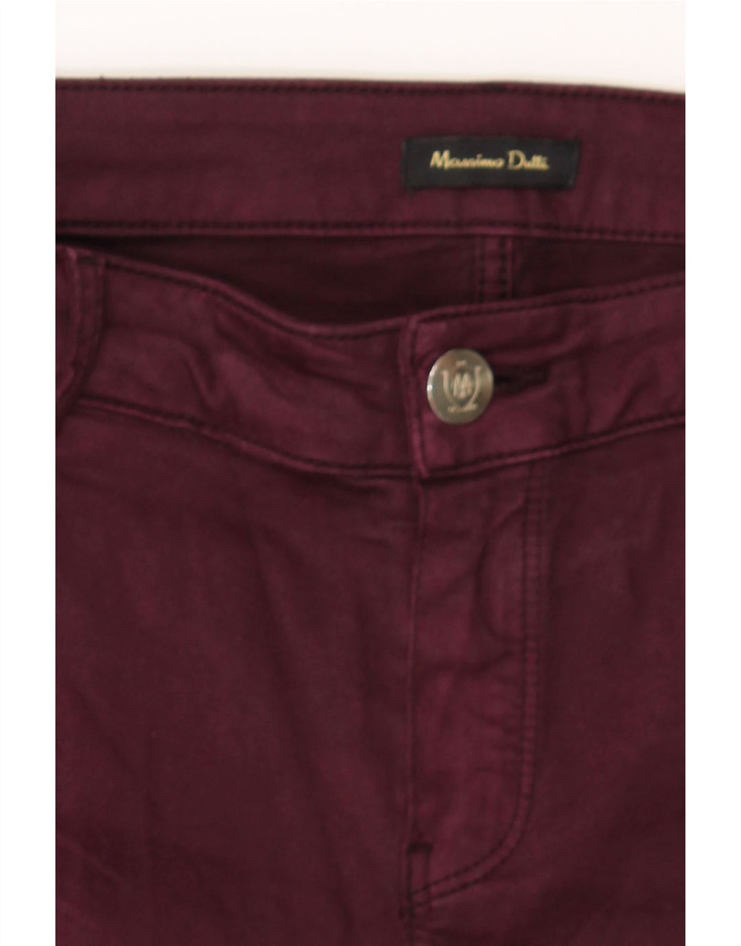MASSIMO DUTTI Womens Skinny Jeans EU 40 Medium W30 L30 Burgundy Vintage Massimo Dutti and Second-Hand Massimo Dutti from Messina Hembry 