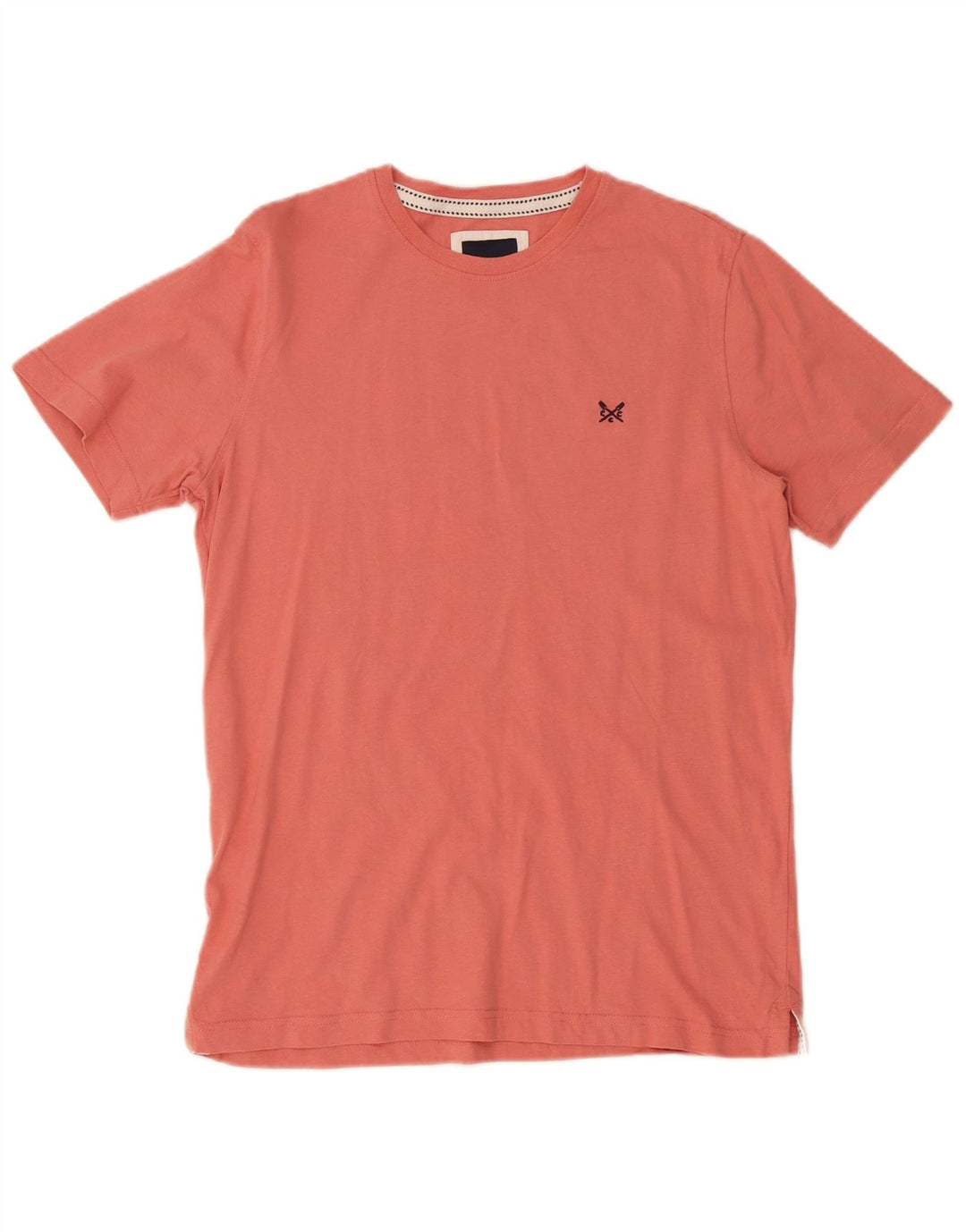 Crew Clothing T-shirt da uomo Top in cotone rosa medio