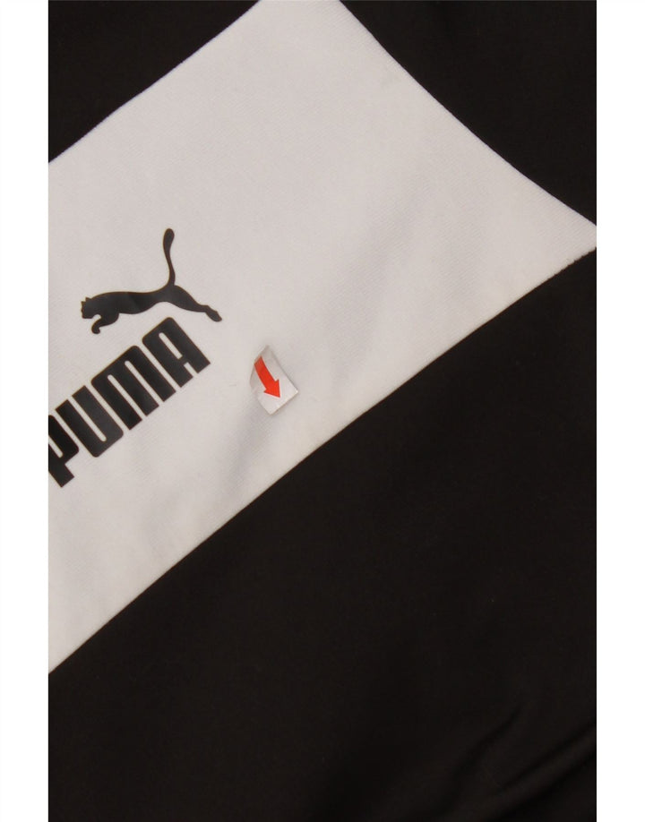 Giacca da tuta da uomo PUMA XL nera in poliestere color block